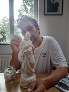 Sculpture Sacré cœur de Jesus par Pascal Maoloni