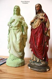 Sculpture Sacré cœur de Jesus par Pascal Maoloni